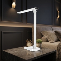 Lampe de bureau LED professionnelle 18W CRI 95, lampe de table haut de gamme avec minuteur Pomodoro et variateur de luminosité, pliable, idéale pour les étudiants