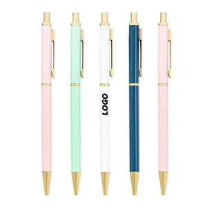 Personalized Cute Gold Ballpoint Smooth 0.7Mm Black Ink, Stylish Writing <b>Pens</b> for Women, Men, Gifts - Product Image 1