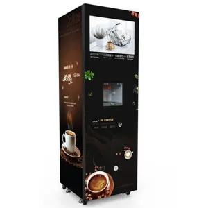 China Manufacturer New Design 24 Hours Self Service Automatic Milk Tea Drinks Coffee Making All-Grain Beverage Machine