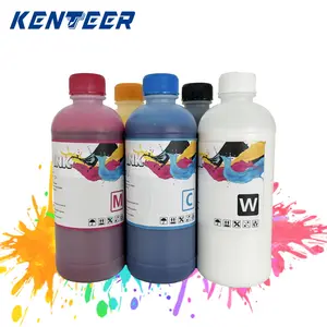 kenteer 500ML Bottle Universal korean ink dtf printer a3 t-shirt printing machine usa ink elastic thin white dtf ink