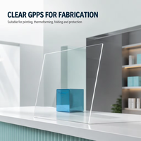 Feuille de plastique GPPS brillante rouge opale, blanc, jaune, etc. avec service de découpe, revêtement UV anti-buée pour caractères lumineux depuis 2000
