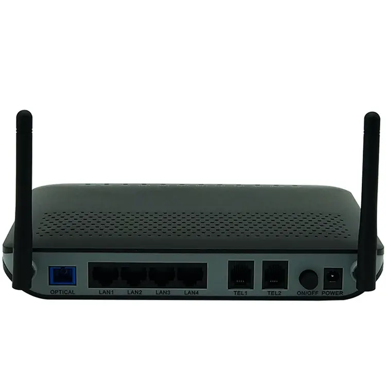 HG8245 Epon Gpon Módem 4GE + 2TEL + USB + Wifi Red de fibra óptica Terminal Router ONT ONU