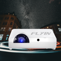 Proyector Láser de Tiro Corto 4K de Alto Brillo, Instalación 360°, Tecnología 3LCD WXGA, Altavoz de 10W, Garantía de 3 Años para Empresas