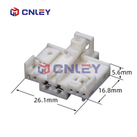 Adaptateur de prise automobile femelle en cuivre scellé 7 broches VW23071-0.64-3.5-11, connecteur de borne pour connexions de fils