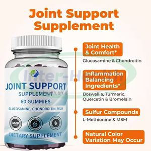 Ausreson <span class=keywords><strong>Bones</strong></span> and Joints Suplementos Colágeno Glucosamina Condroitina Msm Gummy Best Joint Support Gummies - Product Image 2