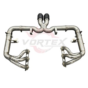 ท่อไอเสียไทเทเนียม Vortex High Flow สำหรับ Porsche 911 992 GT3 4.0 ระบบเต็มรูปแบบ พร้อม Muffler Delete Headers อะไหล่แต่ง - Product Image 4