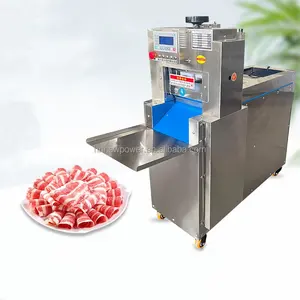 Full automatic frozen meat slicer automatic frozen meat cutting machine frozen beef meat slicing machine for sale