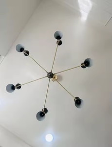 Lámpara de araña Sputnik moderna, gran oferta, diseño de Metal de cristal de hierro y latón, adecuada para el hogar, oficina, restaurante y decoración de interiores - Product Image 2