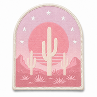 Écussons tissés de haute qualité, badges personnalisés en tissu brodé, écussons thermocollants pour vêtements et casquettes de camionneur