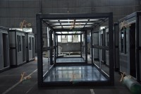 Casa Contenedor Expandible de Lujo de 20 y 40 pies, Prefabricada con Estructura de Acero Galvanizado, Casa Móvil Pequeña, Gimnasio, Oficina, Centro Comercial