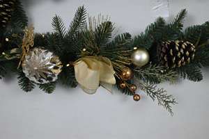 Guirnalda de Navidad Artificial de Pvc personalizada, decoración de puerta de Navidad, guirnalda de Pvc - Product Image 4