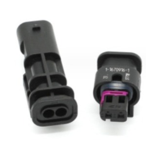 Terminal de Inyector de Combustible Audi, Conector Automotriz Metálico de 2 Pines, Estándar Mo-167 1-1670916-1 - Product Image 2