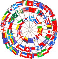 Vente en gros : Nouveaux pics à cupcake décoratifs avec drapeaux de l'Arabie Saoudite et de divers pays, mini-tailles