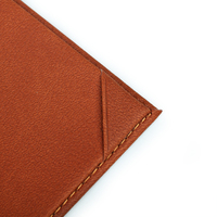 Porte-certificat de luxe en cuir PU marron de haute qualité, porte-menu, porte-menu A4 avec logo en relief
