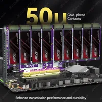 Adattatore JEYI PCIe 5.0 a 9 Bay da X16 a M.2 SATA, supporto 16Gbps per SSD SATA 2280 (B+M-key), compatibile con PCIe X4/X8/X16, supporta RAID 0/1/5