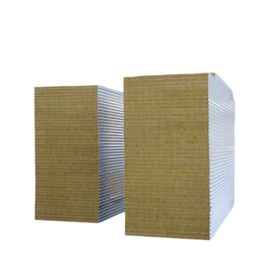 Tô Châu của nhà sản xuất số lượng lớn 50mm màu thép tấm bánh <span class=keywords><strong>sandwich</strong></span> chất lượng tuyệt vời thanh lọc đá len cơ chế tấm - Product Image 1