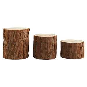 Aromaterapia <span class=keywords><strong>Candle</strong></span> Holder Cross-border Decoração Presente Retro Rodada Bandeja De Madeira Castiçal Decoração - Product Image 5