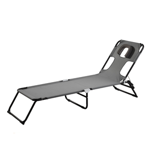 Chaise pliante confortable en tissu Oxford haute résistance pour l'extérieur, avec siège et dossier élargis, chaise inclinable - Product Image 6