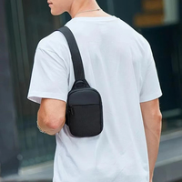 Sac à bandoulière décontracté pour hommes et femmes pour la course à pied en plein air le cyclisme le mini sac de poitrine imperméable en nylon avec logo personnalisé