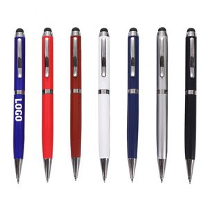 Ballpoint <b>Pens</b> Business With Custom Touch Screen Stylus Laser Logo Metal <b>Gift</b> <b>Pen</b> - Product Image 1