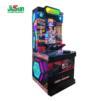 Machine de lutte des bras à monnayeur, jeu d'arcade de défi de force sportif avec lumières LED