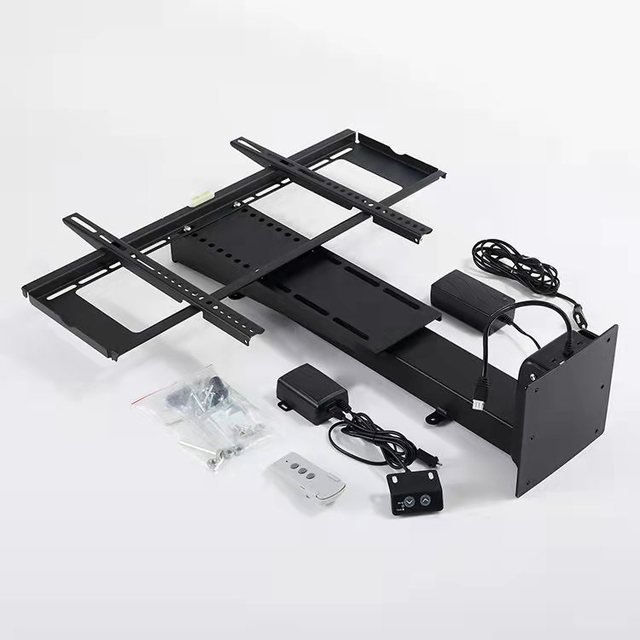 Motorized TV Lift Hidden PopUp Drop Down TV Lift Mechanism Remote Control Under Bed or Kitchen 32"to 60"Motorized TV Stand Lift