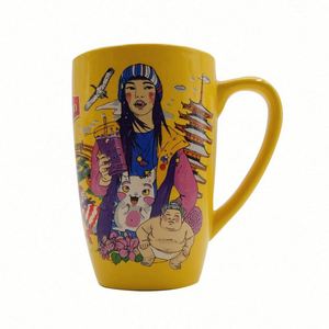 Tasses à thé et à café en céramique blanches et brunes personnalisées en usine, articles promotionnels avec logo imprimé - Product Image 6