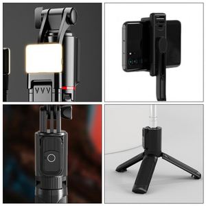 Pink Color Selfie Stick Custom Mini Foldable Mobile Phone Selfie Stick Tripod with Light - Product Image 5