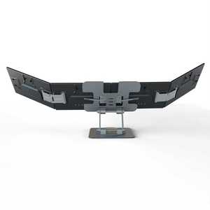 ขาตั้งโลหะสำหรับจอแสดงผล 4 จอแบบใหม่ พร้อมสายเชื่อมต่อ Type C แบบพกพาสะดวก ขยายหน้าจอได้ด้วยสายเคเบิลเส้นเดียว - Product Image 3