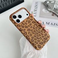 Étui de téléphone personnalisé en cuir de luxe antichoc, design tendance pour iPhone 17 16 15 14 13 Pro Max