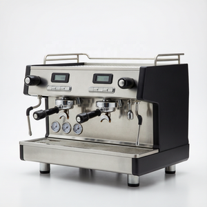 Máquina de Café Espresso Comercial Profesional de Acero Inoxidable, Semiautomática, de 9 Bares, con Dos Grupos 3120c - Product Image 1