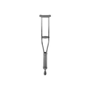 Béquilles axillaires Donghan en acier inoxydable épaissi, modèle simple, pour la rééducation des blessures aux jambes - Product Image 1
