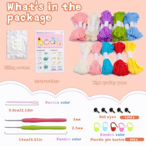 Hot Selling Crochet <b>Kit</b> Material <b>Beginner</b> Yarn <b>Knitting</b> Crochet Hooks and Yarn Set <b>Kit</b> for <b>Beginners</b> Crochet <b>Kit</b> for <b>Beginners</b> - Product Image 3