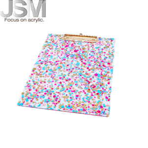 Customizable A4 <strong>Clipboard</strong> <strong>Folder</strong> <strong>Cute</strong> Plastic Acrylic Metal Durable Stationery Supplies Office School Work JSM-00A4 31x22x0.2cm - Product Image 3