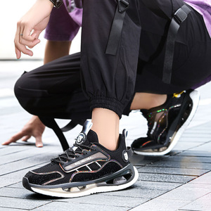 Spring Summer Fashion Trend Slip-On Logo <b>Soft</b> <b>Sole</b> Sports & Casual Running <b>Shoes</b> Breathable Mesh Popcorn Design - Product Image 2