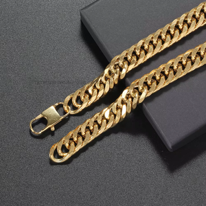 Cadena Cubana de Doble Eslabón de 12 mm, Joyería Hip Hop, Collar Cubano de Acero Inoxidable con Seis Lados Pulidos para Hombre Tanjing - Product Image 3