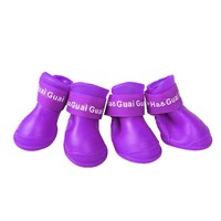 Chaussures pour chien de haute qualité, antidérapantes, avec bandes réfléchissantes, imperméables, pour l'hiver, costumes pour animaux de compagnie, chaussures de mode pour l'extérieur