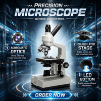 Mikroskop Digital Phenix XSP-35TV-1000X Dengan Layar 9-inci Mikroskop Monokuler Pelajar Mikroskop Biologi