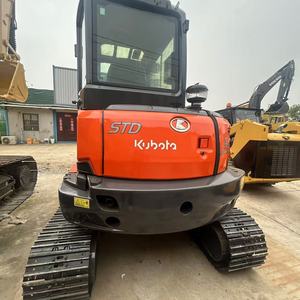 Mini-excavatrice KX165 d'occasion, peinture noire d'origine USA, 6 tonnes, modèle 2018, moteur hydraulique HAWE et PLC, chenilles en caoutchouc, mini-pelle. - Product Image 2