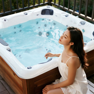 Bain à remous de luxe 6 personnes avec contrôle Balboa Utilisation personnelle du <span class=keywords><strong>jardin</strong></span> Jacuzzier <span class=keywords><strong>Spa</strong></span> extérieur Bain à remous 1-8 personnes Baignoire <span class=keywords><strong>spa</strong></span> extérieure - Product Image 4