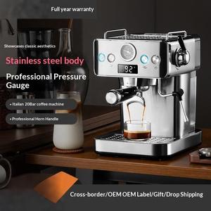 <span class=keywords><strong>Cafetera</strong></span> Eléctrica, Pequeña, Semiautomática, Estilo Italiano, Concentrada, 20 Bares, Espuma de Leche al Vapor, <span class=keywords><strong>Acero</strong></span> <span class=keywords><strong>Inoxidable</strong></span>, para Oficina, Enchufe Europeo/Estadounidense - Product Image 4