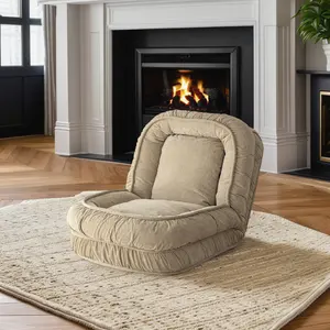 Sofa malas desain minimalis, tempat tidur lembut tas kacang hangat kain tidur siang musim dingin untuk anjing dan manusia