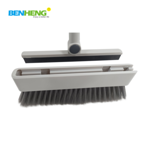 Ensemble balai et pelle avec raclette en caoutchouc sur la tête du balai et brosse sur la poignée de la pelle - Multifonctionnel - Product Image 3