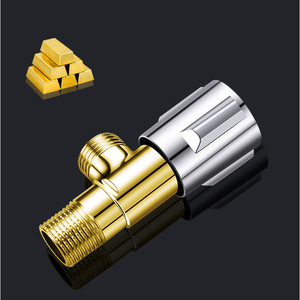 Válvula Angular de Latón para Agua Fría y Caliente de 20 mm, Válvula de Corte para Sistema de Ducha de Montaje en Superficie - Product Image 2