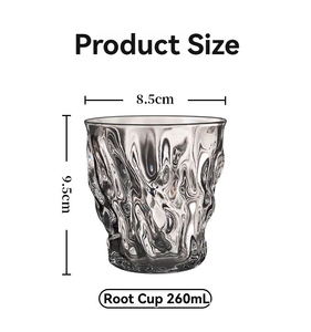 Vaso de Vidrio Creative Roots, Vaso para Gargarear, Vaso de Whisky de Alta Gama, Vaso de Café Grueso Resistente al Calor - Product Image 4