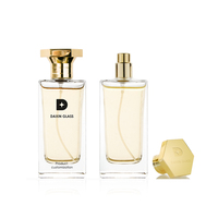 Flacon de parfum en verre de luxe vide et élégant de 100 ml, design chinois, avec boîte