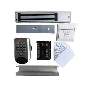 Kit de système de contrôle d'accès avec lecteur RFID à clavier magnétique électrique 280KG, serrure métallique, carte IC/ID et bouton de sortie, support en U - Product Image 1