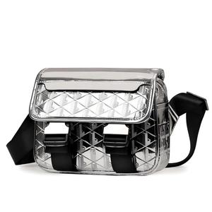 Sac à bandoulière vintage en cuir PU imperméable de luxe pour homme et femme, sac à bandoulière décontracté, sac messager latéral, logo personnalisé - Product Image 4