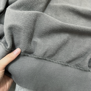 Streetwear printemps sweat à capuche double fermeture éclair en éponge française sweat à capuche personnalisé en coton délavé à l'acide broderie recadrée sweat à capuche zippé surdimensionné - Product Image 5