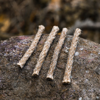 Cordon de démarrage de feu en chanvre ciré pour extérieur, portable, 7 cm de diamètre, pour feu de camp et barbecue